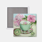 Kiwi & Tea Magnet (Recto/Verso)