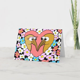 Kiwi Valentijn met Wenskaart Feestdagen Kaart