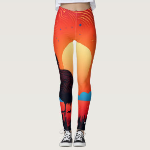 Kiwi Vogel bij Twilight Leggings