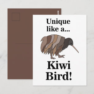Kiwi vogel briefkaart