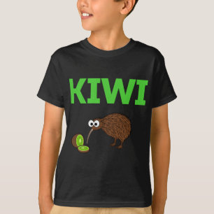 Kiwi Vogel en fruit Grappig Schattige Nieuw-Zeelan T-shirt