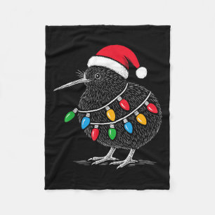 Kiwi Vogel Nieuw-Zeeland Vakantie Kerstmis Fleece Deken