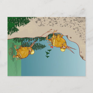 Kiwi Vogelrots klimmen Briefkaart