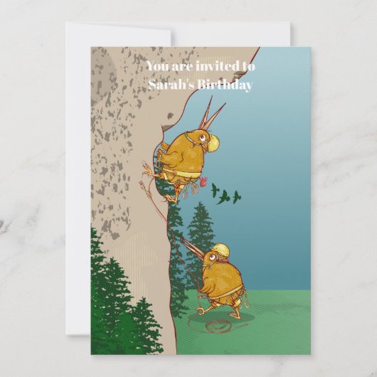 Kiwi Vogelrots klimmen Kaart (Voorkant)