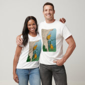 Kiwi Vogelrots klimmen T-shirt (Unisex)