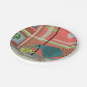 Kiwi vogels binnenin papieren bordje (Gekanteld)