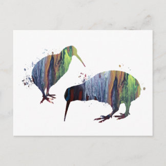 Kiwi-vogels Briefkaart
