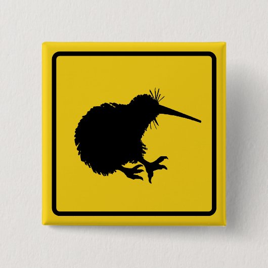 Kiwi Waarschuwing Button (Voorkant)
