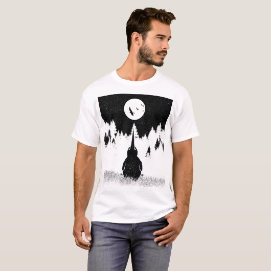 Kiwi wil vliegen t-shirt (Voorkant volledig)