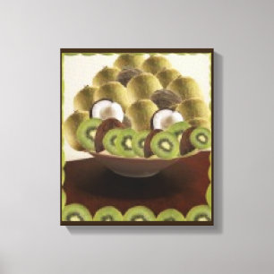 Kiwinut Kitchen Design Canvas Afdruk