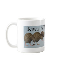 Kiwis de tasse de la Nouvelle Zélande