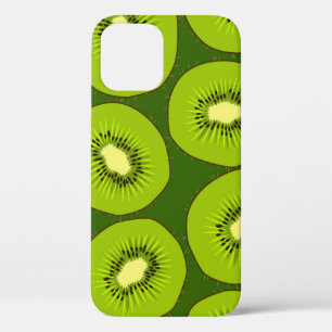 Kiwi's: donkergroen. iPhone 12 hoesje