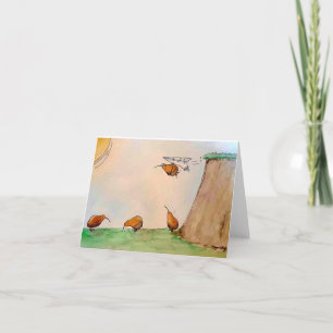 Kiwis-kaart Bedankkaart