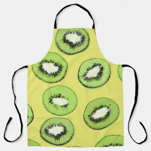 Kiwi's naadloos patroon, achtergrond met kiwi's schort
