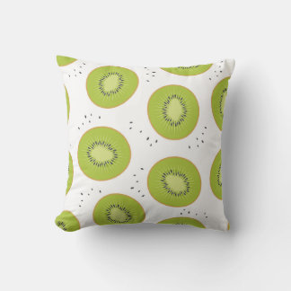 Kiwi's plakjes, naadloze illustratie. kussen