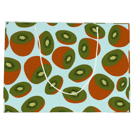 Kiwivruchten Pattern Groot Cadeauzakje (Achterkant)