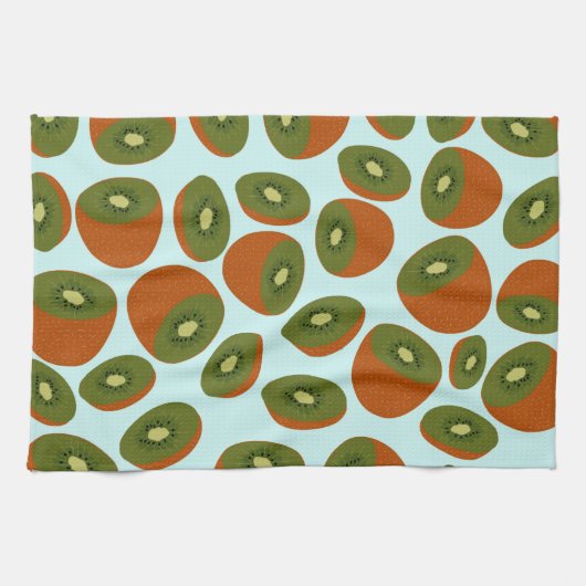 Kiwivruchten Pattern Theedoek (Horizontaal)