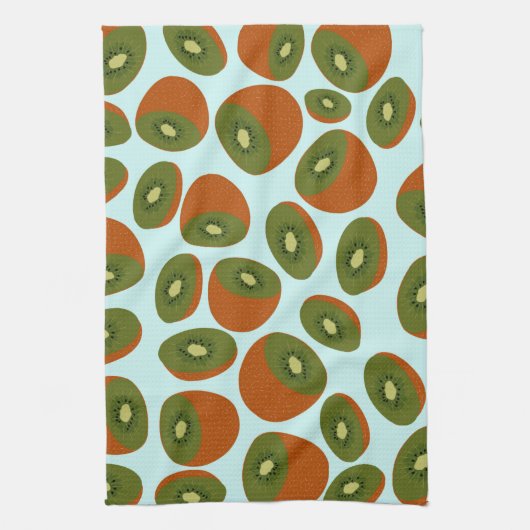 Kiwivruchten Pattern Theedoek (Verticaal)