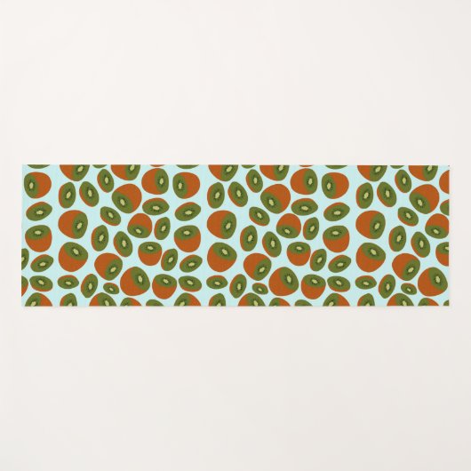 Kiwivruchten Pattern Yogamat (Voorkant (horizontaal))