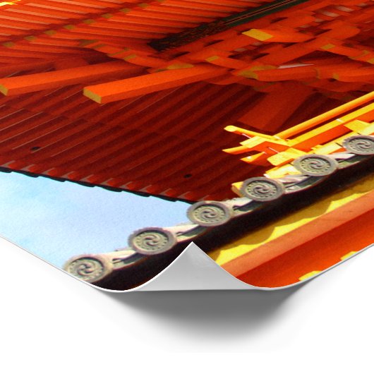 Kiyomizu-dera tempel, Kyoto, Japan Poster (Hoek)