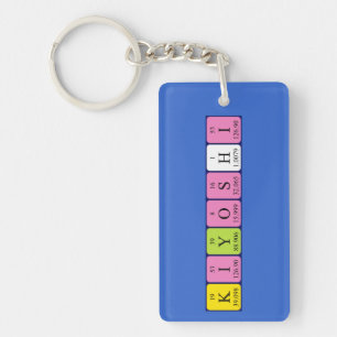 Kiyoshi periodieke lijstnaam keyring sleutelhanger