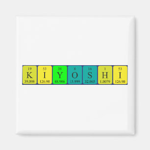 Kiyoshi periodieke tabelnaam magnet magneet