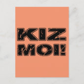 Kiz Moi. Kizomba French Briefkaart (Voorkant)