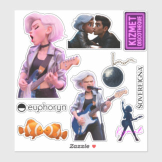 Kizmet Collectie: Officiële MV Kiss-cut MV Sticker