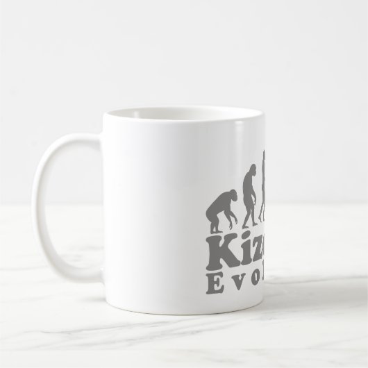 Kizomba Evolution Grey Logo Koffiemok (Links)