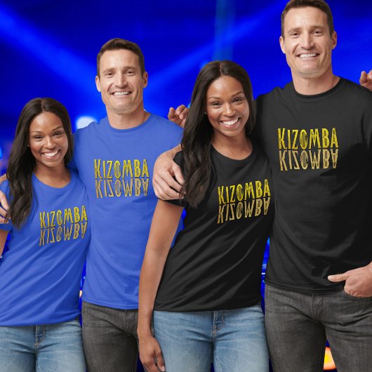 Kizomba goudgeel t-shirt