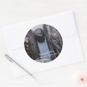 Kjeragbolten Ronde Sticker (Envelop)