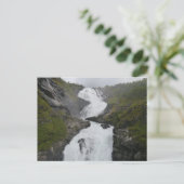 Kjosfossen waterval, Flåm, Noorwegen Briefkaart (Staand voorkant)