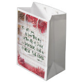 KJV Bijbelse kerst Medium Cadeauzakje (Achterkant Gekanteld)