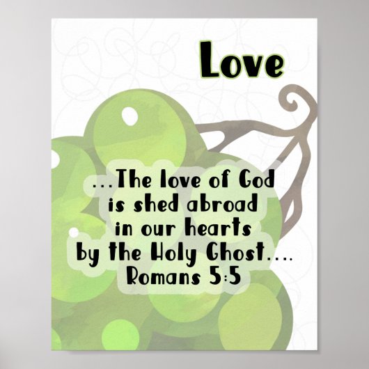 KJV Fruit of the Spirit Poster - Amour (Devant)