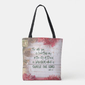 KJV Kerst Bijbelvers Draagtas (Achterkant)