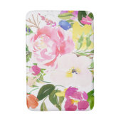 Kkleurige Waterverf Spring Blooms Floral Badmat (Voorkant Verticaal)