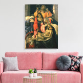 Klaagzang over de dode Christus - Botticelli Canvas Afdruk (Insitu (Woonkamer))