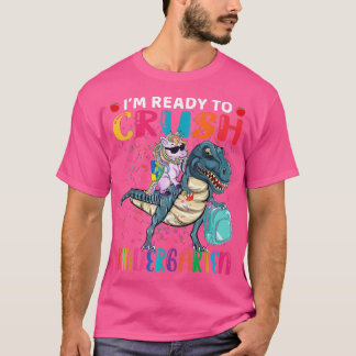 Klaar Crush Kindergarten Cute Unicorn T Red Back T T-shirt