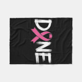 Klaar Einde van Chemo Laatste Dag Straling Overlev Fleece Deken (Voorkant (Horizontaal))