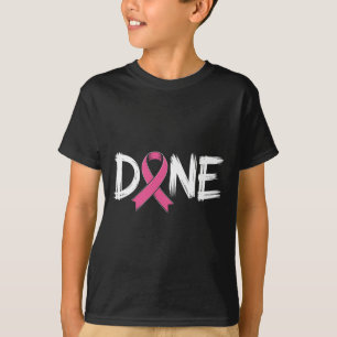 Klaar Einde van Chemo Laatste Dag Straling Overlev T-shirt