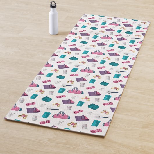 Klaar, klaar, gloed yogamat (In situ)