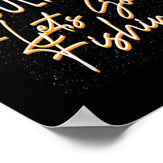 Klaar met het toevoegen Laten we Sarcastische vis  Poster (Hoek)