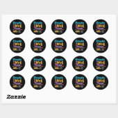 Klaar of niet Kindergarten hier kom ik. Ronde Sticker (Vel)