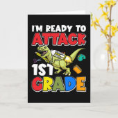 Klaar om 1st graad Dinosaur Eerste Dag van aan te Kaart (Gele Bloem)