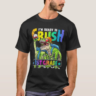 Klaar om 1st graad T rex dinosaur terug te brengen T-shirt