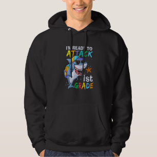 Klaar om 1st grade haai terug naar het Zee van de Hoodie