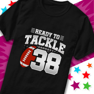 Klaar om 38 Football Party 38th Birthday aan te pa T-shirt