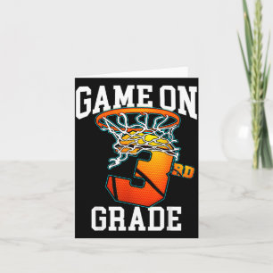 Klaar om 3e klas honkbal terug naar school te spel kaart