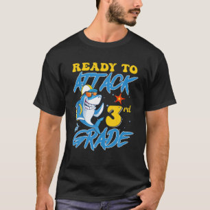 Klaar om 3RD gradekleding terug naar school S aan T-shirt