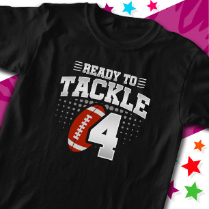 Klaar om 4 Football feest 4e verjaardag aan te pak T-shirt